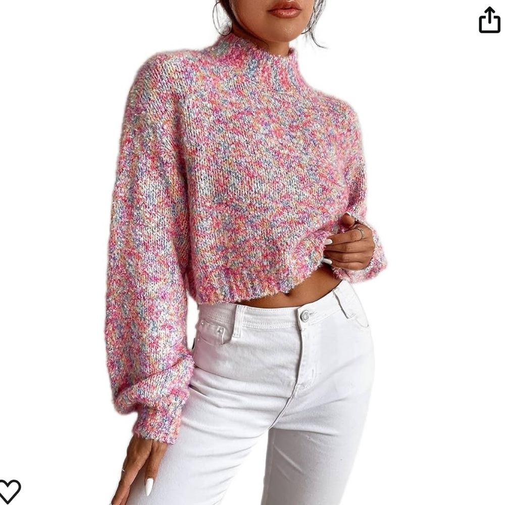 Pastel cropped sweater